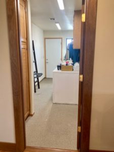 tidy laundry room